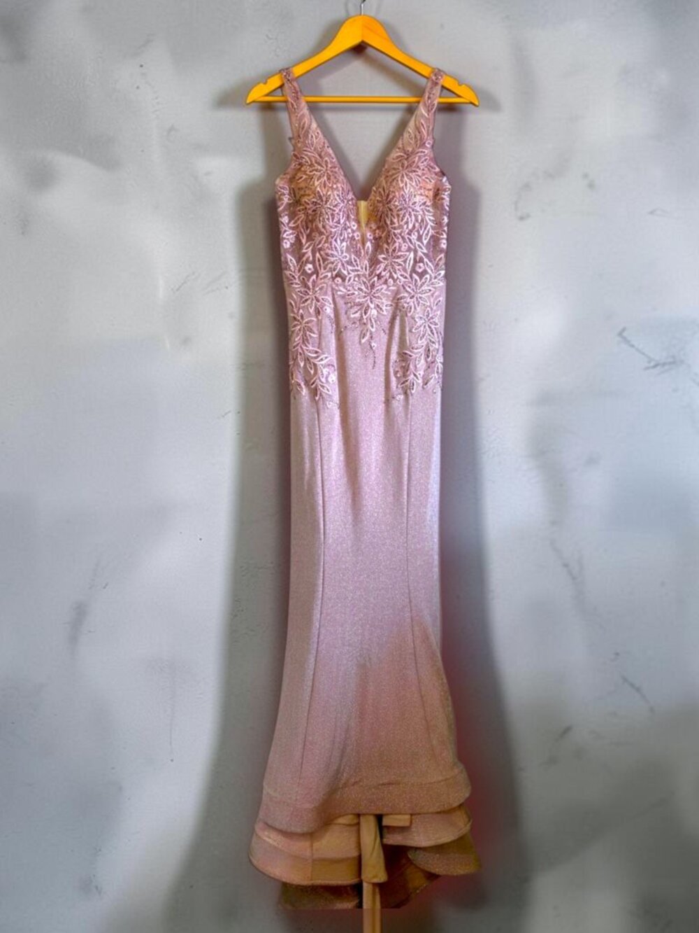 JVN by Jovani Blush Pink Embellished Prom Gown Size 00